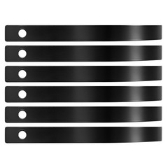 VEVOR 6 Pack Landscape Rock Rake Tines Replacement 1″ x 5/16″ Bolt-on Mount