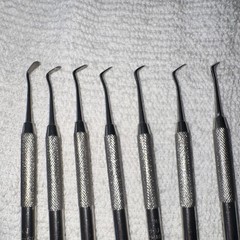 Lot of 7 Hu-Friedy CVWL 3 Dental Hatchet and Carver Instruments