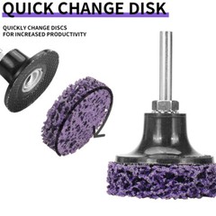 3″ Quick Change R Type Easy Strip & Clean Discs for Paint Removal Rust Disc