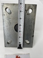 Larcaster Caster Wheel Assembly LC8651, 5×7 in Slotted Plate, Zerk Axle, L2012