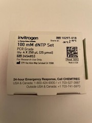 Invitrogen dNTP Set 100 mM 4x250ul PCR Grade dNTP mix 10297018 10297-018