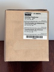 Dayton 4MTP4 Safety Isolating Transformer 100VA 0–277V to 24V Class 105