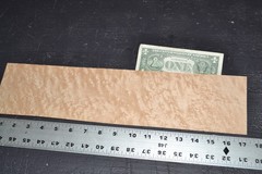 Birdseye Maple Raw Wood Veneer Sheet 4 x 17 inches 1/42nd thick 35138-97