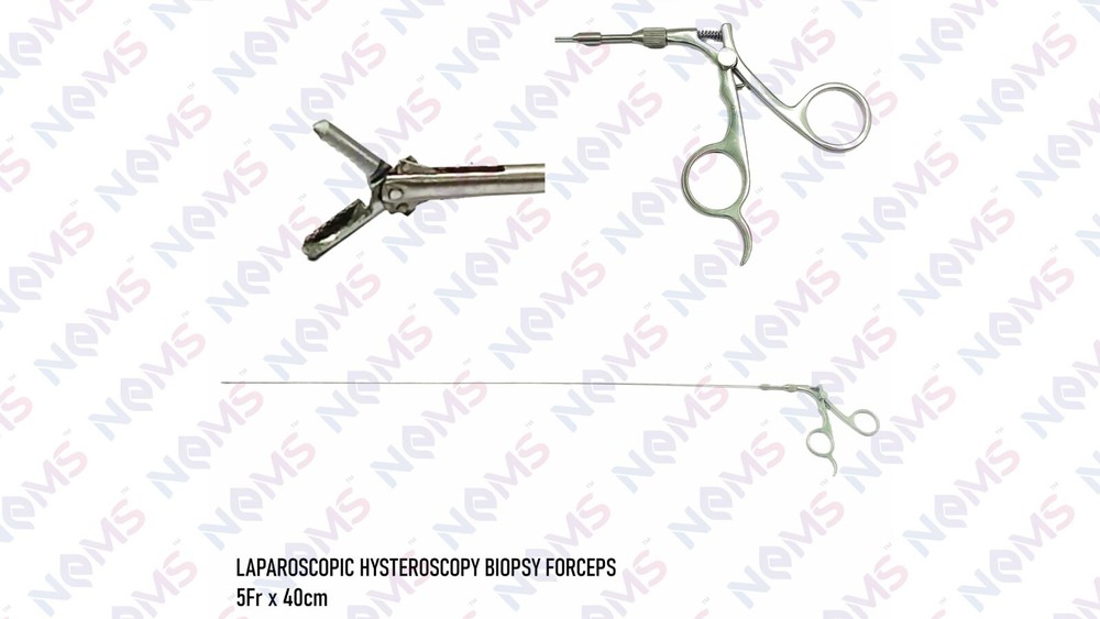 CE Approved Laparoscopic Semi-Rigid SS Hysteroscopy Biopsy 5Fr x 40cm Instrument