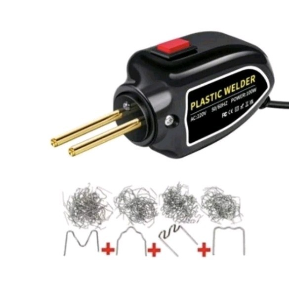 Electric Plastic Welder AC220V 100W with Staple Set and Accessories