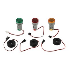 AC Voltage Current Monitor Meters with LED Display Pack of Three Units