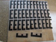 Changeable Sign Letters 6″ Letter Printed on 7″ Panel 448 Pieces