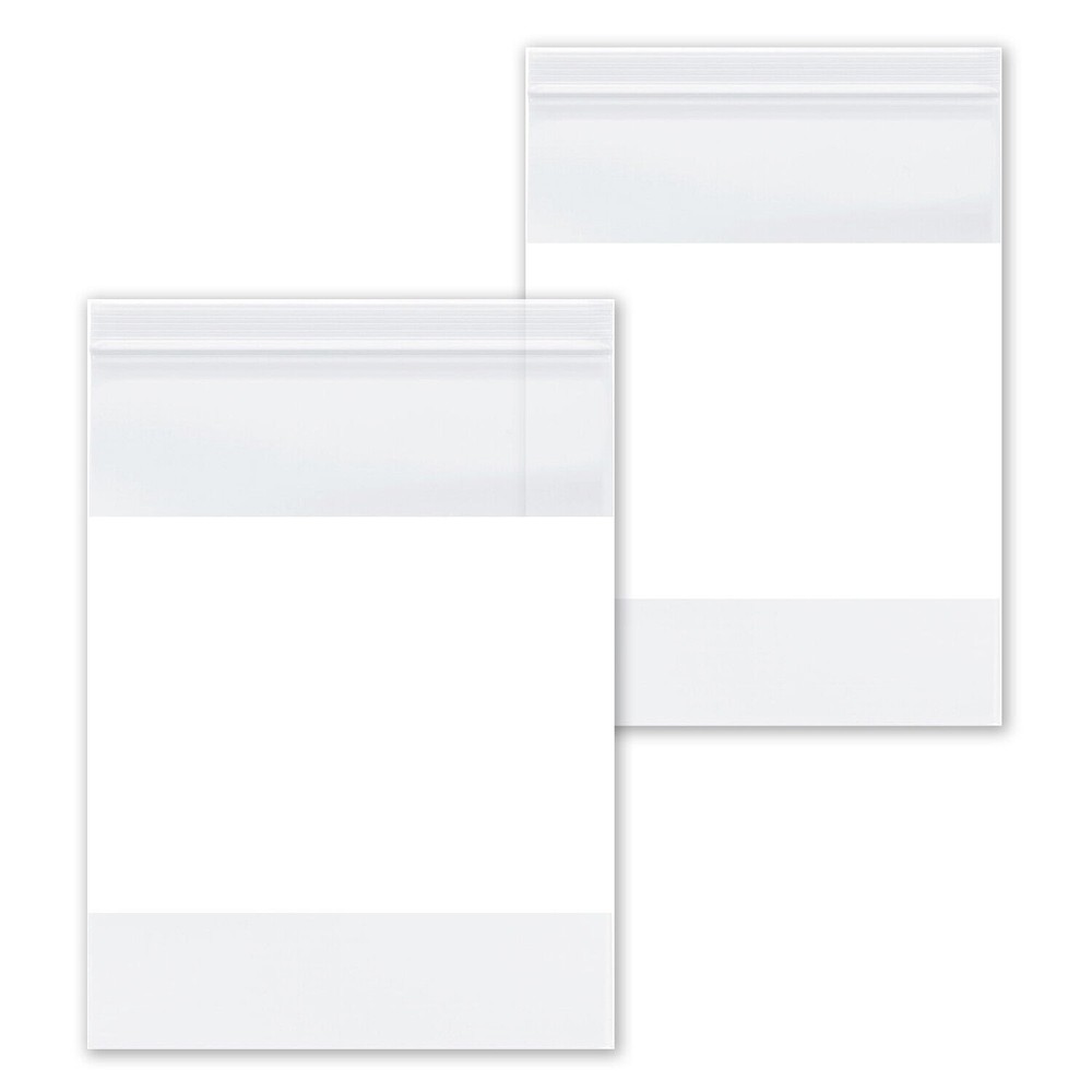 2 Mil 4″x 6″ Reclosable Bag Writeable White Block Water-Resistant 2000 Pcs