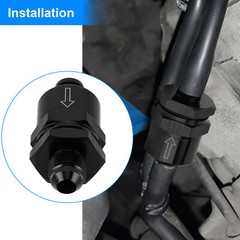Aluminium 6 An To An6 Flare Inline Non Return One Way Check Valve