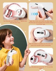 Embossing Label Maker Tape with Dymo Label Maker, 3/8 Inch 3D Plastic Labels …