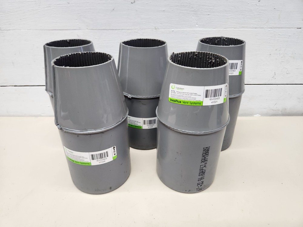 Lot of (5) Centrotherm Eco Systems InnoFlue ISVC0403 Velocity Cone 4″-3″