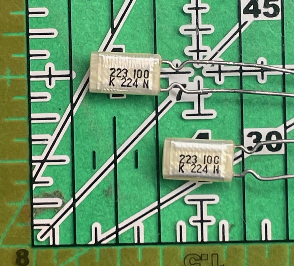 Capacitors Polystyrene Film Radial .022uF 100v 10% 22nF 50pcs