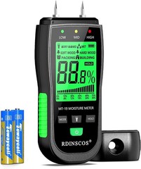 RDINSCOS Digital Moisture Meter Pin-Type Wood Moisture Detector