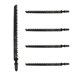 Hitefu 5PCS T344D T-Shank Jigsaw Blades, 6 Inch High Carbon Steel Long Black