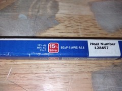 Worthington Lenox Brazing silver 15% 28 rods 1lb HVAC BCUP-5 SIL-FOS Stay-Silv