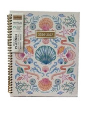 2027 Clementine 12 month Floral Planner July 2026-June 2027 11×9” Notebook Size