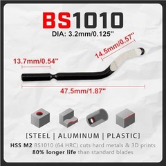 AFA Tooling Deburring Tool Kit with 11 HSS Swivel Blades for Metal PVC 3D Prints