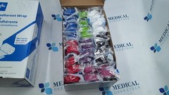 Medline Self Adherent Wrap Color Pack PRM088001CP 1in Case of 30 Lot of 2 Cases