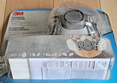 3M 6211P1 Dual Cartridge Paint Spray Respirator – NEW Factory Sealed