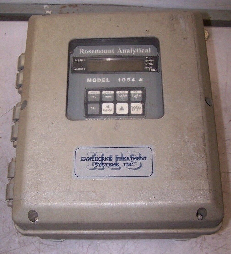 NEW ROSEMOUNT 1054 A ENCLOSED TOTAL FREE CHLORINE ANALYZER 115 VAC