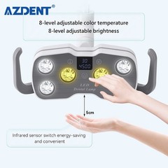 Lámpara de Fotocurado Dental 9W con 6 LED y Pantalla LCD para Sillón Dental