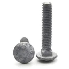 3/8-16 X 4 Hot Dipped Galvanized Carriage Bolts 16 Pieces