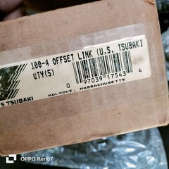 100-4 Offset Link US( 5 Pcs Box) Brand TSUBAKI NEW.