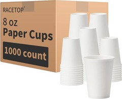 3 oz 300 Pack Paper Coffee Cups for Bathroom, Disposable Mouthwash Cups, Small P