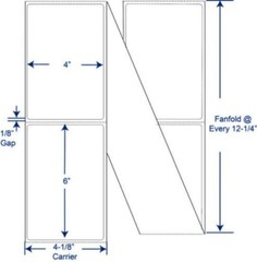 4″X6″ Direct Thermal Premium shipping Labels – Fanfold Labels – Small Business
