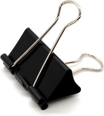 Versatile 24 Pack of 1.6-Inch Tempered Steel Binder Clips – Office Essentials