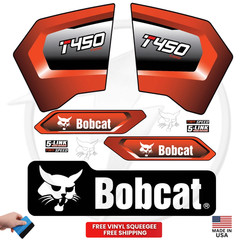 Fits Bobcat T450 Main Decals Skid Steer Stickers – Free Shipping – 3M Vinyl