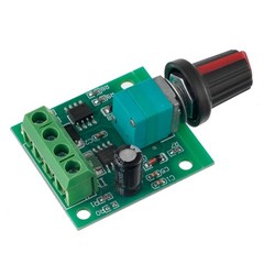 BOJACK Low Voltage DC Motor Speed Controller PWM 1.8v 3v 5v 6v 12v 2A black