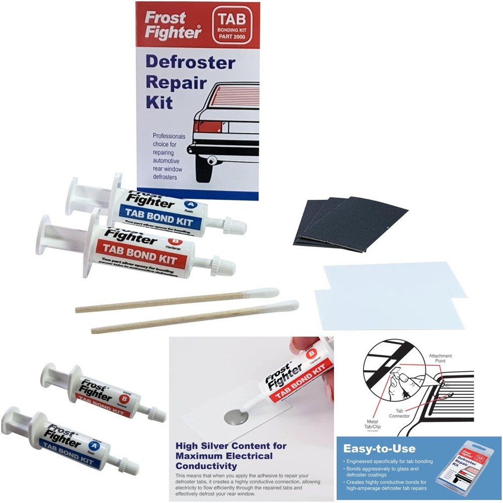 Rear Window Defroster Defogger Tab Bonding Repair Kit – Large 2000