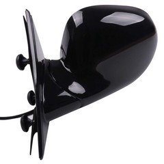 Pair Black Smooth Glass Side Mirrors 1994-1997 Chevy S10 Manual Fold Non-Heated