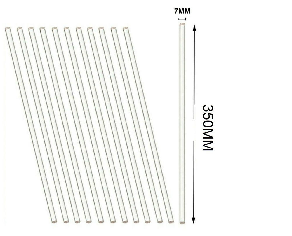 12 Pack Glass Stirring Rods 13.8″(350MM) For Science Education,Lab & Kitchen Use