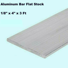 ALUMINUM BAR FLAT STOCK 1/8″ x 4″ x 3FT Unpolished Alloy 6061 36″ Long