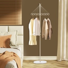 ‎Coat Shelf Metal Clothing Display Rack Entrance Clothing Rack with 10 Hooks