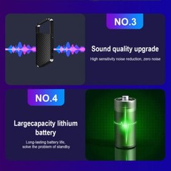 Mini Hidden Spy Digital Audio Voice Activated Recorder MP3 Playback Small Smart✅