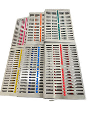 GERMAN DENTAL AUTOCLAVE STERILIZATION CASSETTE RACK BOX TRAY FOR 20 INSTRUMENTS