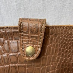 Planner Perfect Traveler’s Notebook Wallet w/ Purse Strap – Brown Alligator Skin