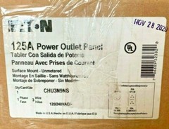 EATON CHU3N9NS Temp Power Outlet Panel Surface/Ped Mount – 20A GFCI & 14-30 NEW