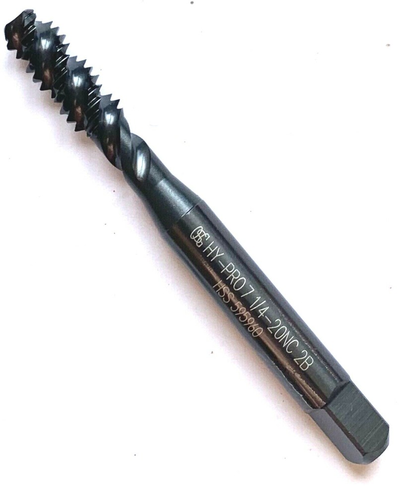 1/4-20 HYPRO-7 3FLUTE SPIRAL FLUTE BOTTOMING TAP BLACK OXIDE OSG 2985601 -NEW