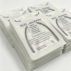 1-200packs Dental Orthodontic Heat Thermal Activated NITI Arch Wires Ovoid Round