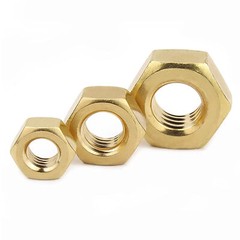 M1.4 M1.6 M2 M2.5 M3 M4 M5 M6 M8 M10 M12~M22 Din 934 Hexagon Hex Full Nuts Brass