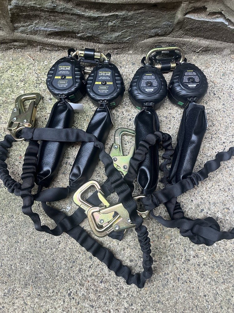 2 Ironwear 9 Ft. Self Retracting Lifeline Device Dual with Harness