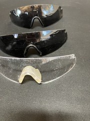 Revision Stingerhawk Frameless Safety Glasses Kit, Clear & Gray Lenses