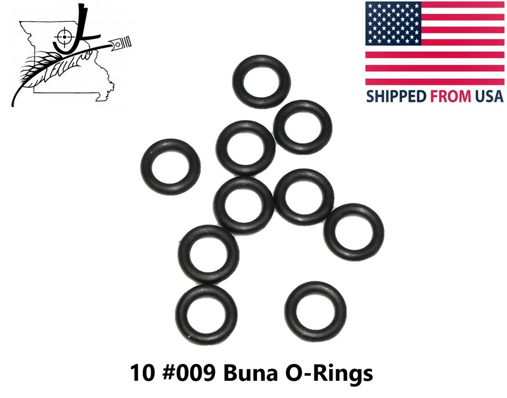 10x #009 Buna-N Nitrile 70 O-Ring O-Rings 7/32″ID X 11/32″OD X 1/16″CS Small FS