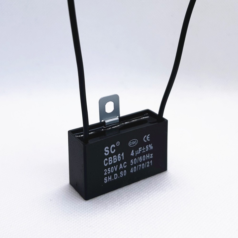 CBB61 4mfd 4uf 4.0uF 4 uF 250V AC Ceiling Fan MOTOR START Capacitor 2 WIRES