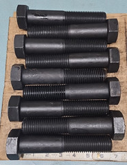 1-1/4″ – 7 X 6-1/2″ Hex Head Cap Screw Grade 5 Plain Finish Lot Of 9