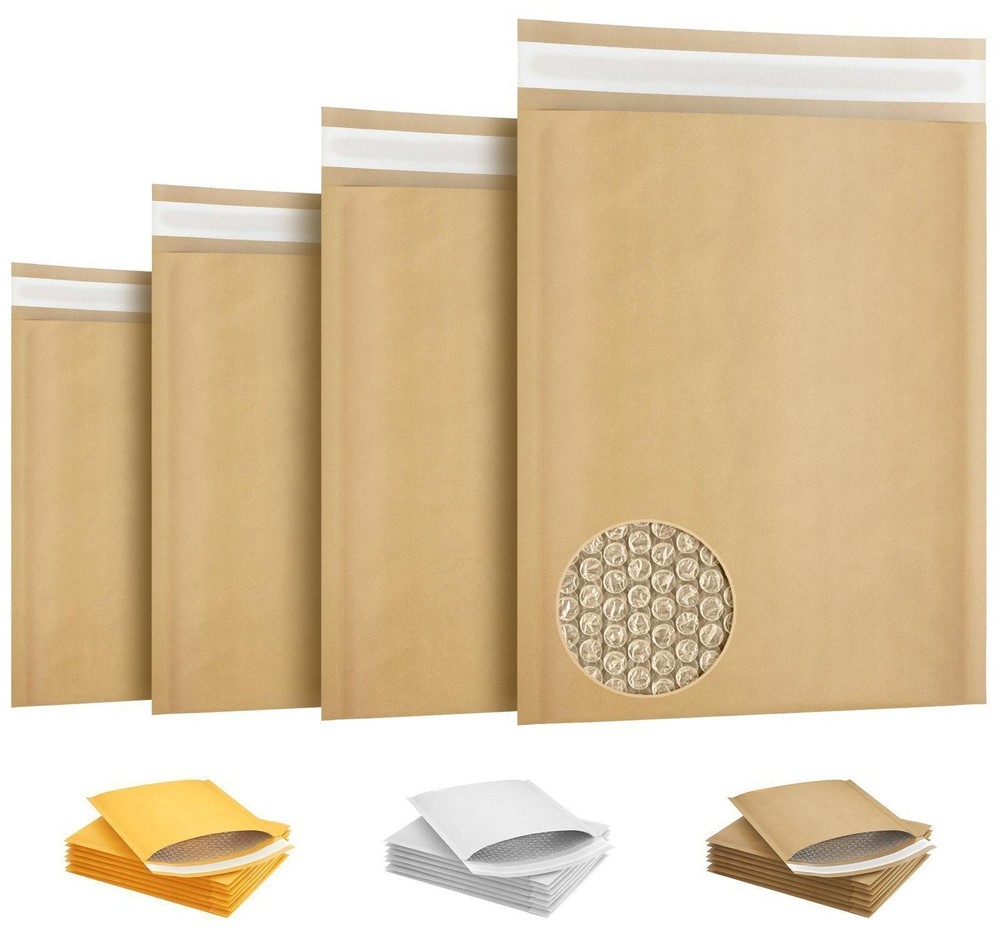 Natural Kraft Bubble Mailers Padded Self Seal Envelopes 440 Count 7.25 x 11 in